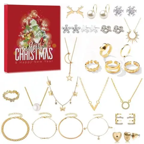 Calendrier de lAvent de Noël-Bijoux DIY-Le meilleur cadeau danniversaire et de Noël pour les amis la famille la fille