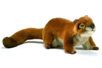 peluches - peluche anima belette 22 cm