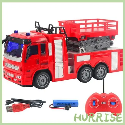 Jouet de camion de pompiers à distance puericulture jouet Colis à télécommande de camion de pompiers (pulvérisateur)