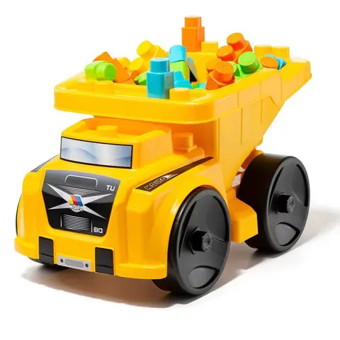 Jouet - Moltó - Camion Benne - 20 Blocs - Benne basculante - Coloré et sûr