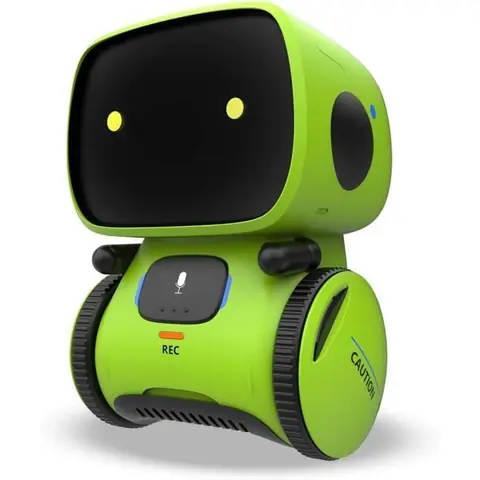 Robot Intelligent Pour Enfants - AMOUNE - Contrôle Tactile - Commande Vocale - Jouet Interactif - Vert