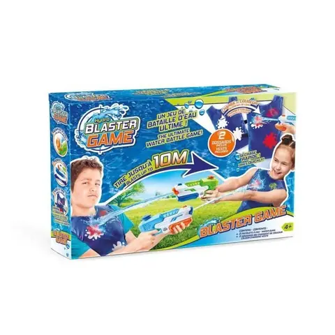 Jeu de Bataille dEau CANAL TOYS - Hydro Blaster Game - 2 pistolets + 2 dossards color change