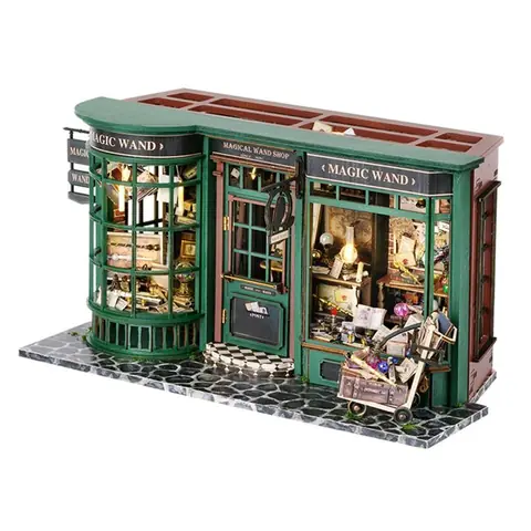 DAM Une maison pleine de Magie. Maquette 3D réaliste avec beaucoup de détails et lumières led. 285x139x145 Cm.