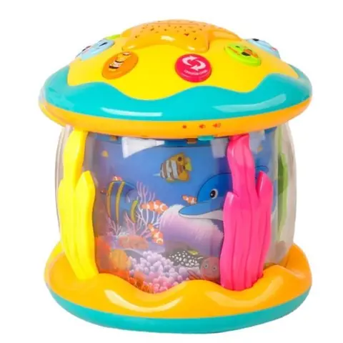 Jouet Bébé 1 an Océan Rotatif Projecteur Apprendre à Ramper Jouets Bébé 1 an 12 18 Mois Lumière Musique Jouet Enfants 1 an