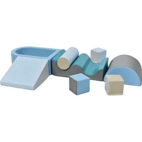 Briques géantes - Modules de Motricité en Mousse - 9 TLG - Multicolores - Bébé - PU + EPE