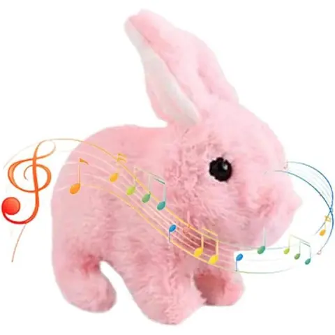 Lapin en Peluche Lapin De Pâques Peluche Jouet Interactif Éducatif Peut Marcher Et Parler Lapin en Peluche pour Bébé Mignon Doux