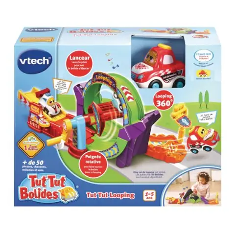 VTECH - Tut Tut Bolides - Tut Tut Looping + King,  Roi du Looping