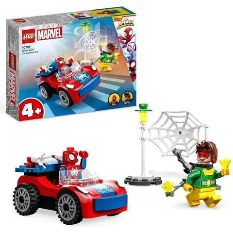 LEGO® Marvel 10789 La Voiture de Spider-Man et Docteur Octopus Jouet avec Spidey et Briques