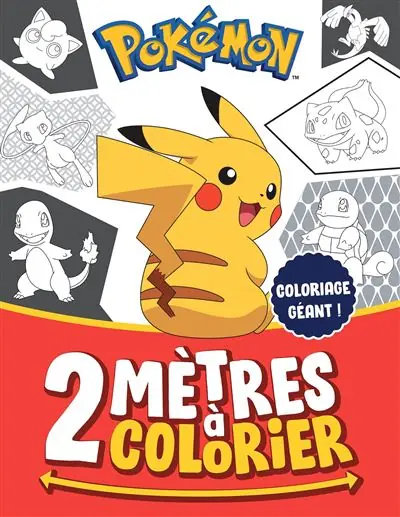 Pokémon - 2 mètres à colorier - Hachette Jeunesse