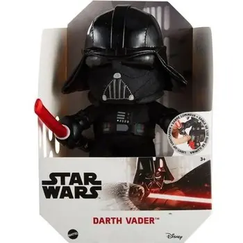 Star Wars - Peluche Dark Vador Star Wars, environ 20 cm, avec sabre lumineux - Peluche - Dès 3 ans