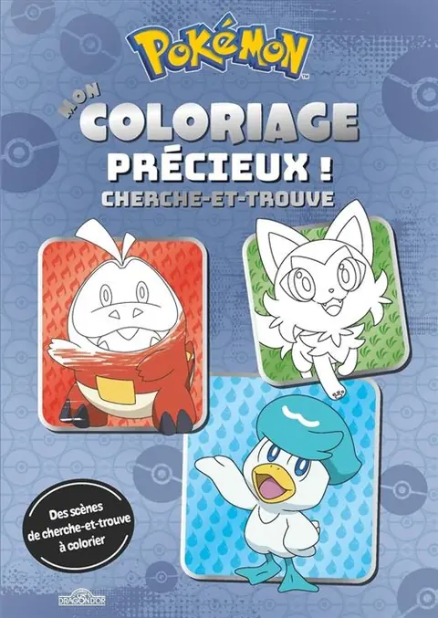 Pokémon - Mon coloriage précieux cherche-et-trouve - Dragon D'or Livres Du