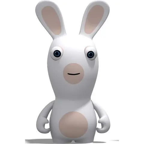 Figurine Lapin Crétin Souriant - Licence Lapins Crétins - Accessoire - Pour Homme - A partir de 3 ans