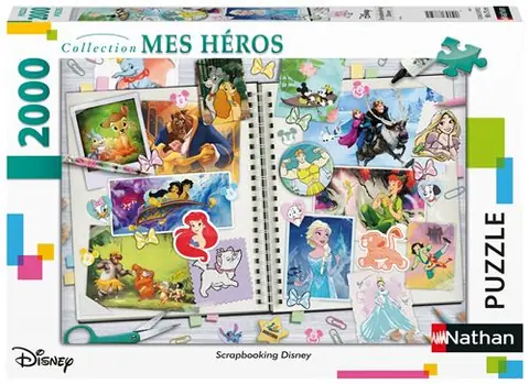 Puzzle N 2000 p - Scrapbooking Disney