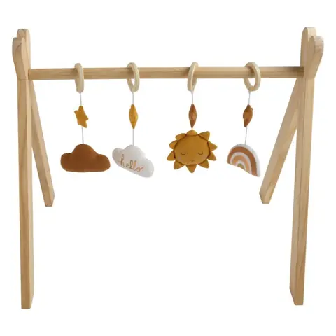 Arche déveil bois avec 4 jouets - SUNLIGHT