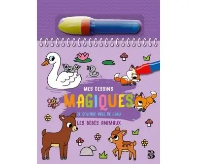 Mes dessins magiques - Les bébés animaux + feutre - Le Ballon Eds