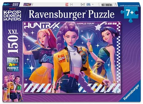 Puzzle 150 pièces XXL Ravensburger HuntrX World Tour KPop Demon Hunters
