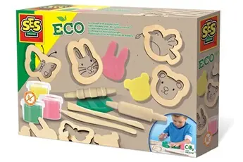 - Pâte à modeler avec des outils en bois Eco