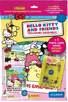 Carte à collectionner Hello Kitty & Friends Starter pack 1 classeur + 2 pochettes + 1 carte édition limitée + 1 porte-cartes