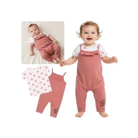 DISNEY Minnie Mouse BÉBÉS ensemble doux pour fille ensemble en COTON pour CADEAU 86 cm