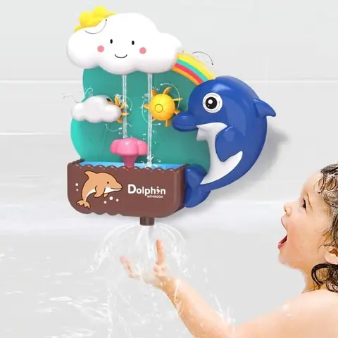 Jouet de Bain Jouet de Baignoire avec 3 Ventouses Jouets de Bain Cascade pour Bébés Jouet de Douche pour Bébé et Enfants Cadeau