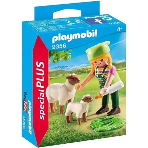 PLAYMOBIL - Country - Fermière avec moutons - Jouet pour enfant de 4 ans et plus