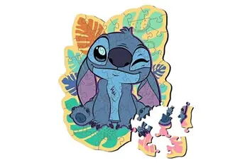 Puzzle 50 pièces en bois : Happy Stitch - Disney Lilo & Stitch