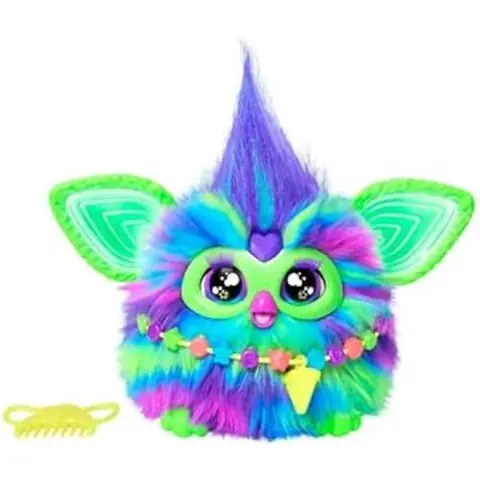 Jouet en Peluche Interactif - Furby - Galaxy - Brille dans le Noir - 3 ans et plus - Multicolore