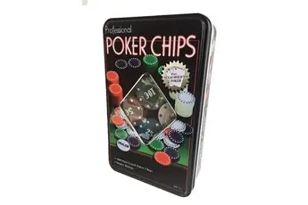 Coffret boite de jeton poker avec 100 jetons de poker 1 jeton dealer