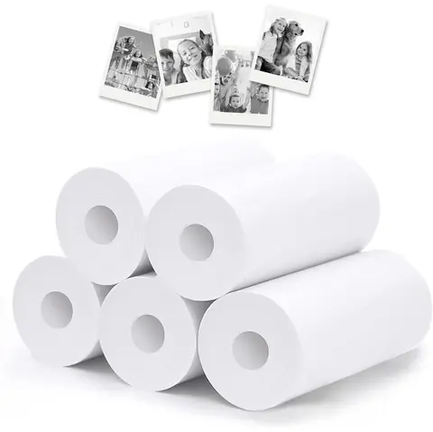 Recharge de papier - KIDPIC - Modèle KidPic - 5 rouleaux - Impression instantanée - Pour enfants