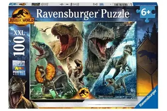 Puzzle 100 p XXL - Les especes de dinosaures Jurassic World
