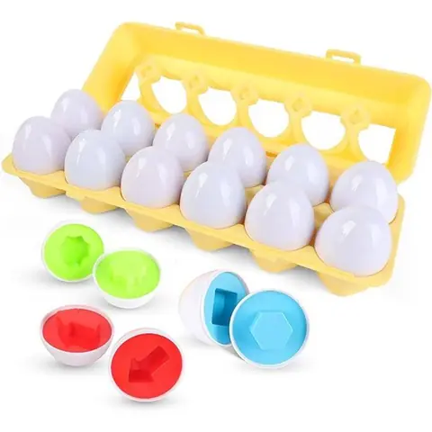 Jouets Montessori - Jouets pour enfants - Montessori - Jeu Montessori pour bébés et enfants - Œufs en plastique à associer selon les