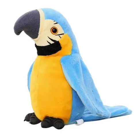 Jouet en peluche - VVIKIZY - Perroquet parlant - Répétition de voix - Matériau sûr - Cadeau idéal