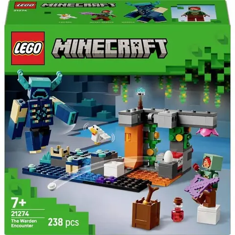 Jouet LEGO - LEGO MINECRAFT - 21274 - Rencontre avec le gardien - 7 ans et plus - Plastique