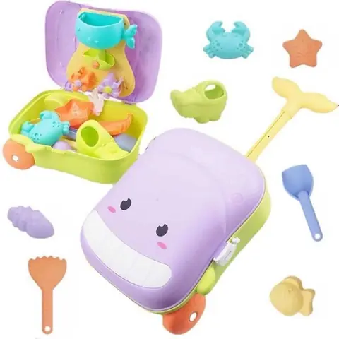 Ensemble de Jouets de Plage - MARSEE - Kit de Sable 4 Pièces - Coloré - Pour Enfants à Partir de 3 Ans