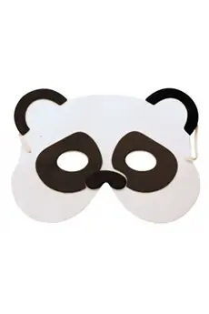 Masque Enfant Panda - Blanc / noir - Taille Unique