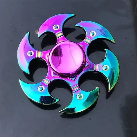 Hand spinnerArc en ciel métal doigt Spinner R118 roulement Spinner jouet adulte jouets pour enfants Raytheon - Type KT-66