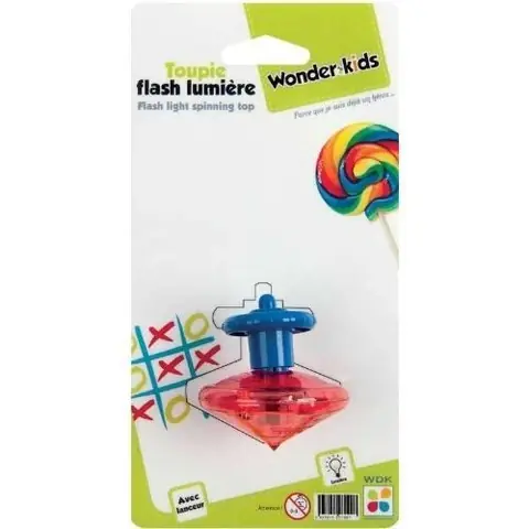 Jouet de premier âge - WDK PARTNER - Toupie Flash Lumineuse - Multicolore - Facile à utiliser