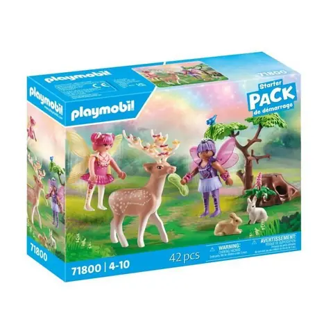 PLAYMOBIL 71800 Duo de fées avec animaux de la forêt Princess Magic Starter Pack 42 pièces Dès 4 ans