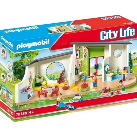 PLAYMOBIL - City Life - Centre de loisirs - 70280 - Table chaises espace jeux cuisine sanitaires