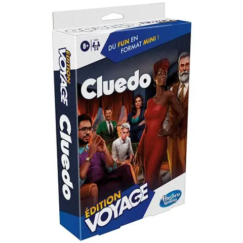 Jeu d'enquête Hasbro Gaming Cluedo Grab and Go Edition Voyage