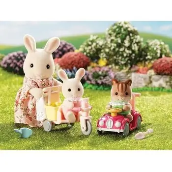 SYLVANIAN FAMILIES - 5040 - Le tricycle et mini voiture bébés - Le village