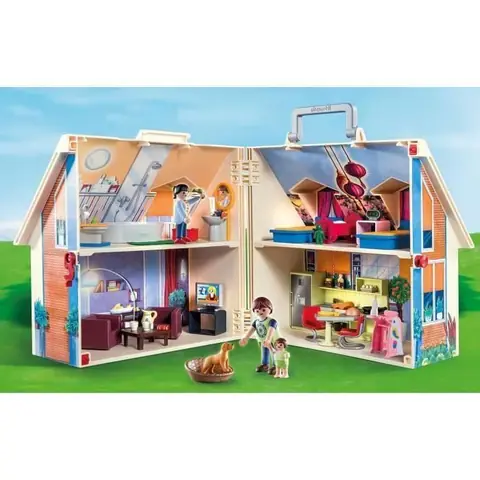 Jeu de construction - PLAYMOBIL - 70985 - Maison transportable - Pour enfants de 4 à 10 ans - Mixte