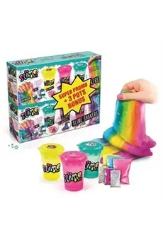 Kit créatif 3 + 3 Slime Shakers Arc-en-Ciel