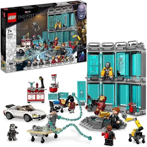 Jouet à construire - LEGO - 76216 - Armurerie dIron Man - 7 ans et plus - Marvel Super Heroes