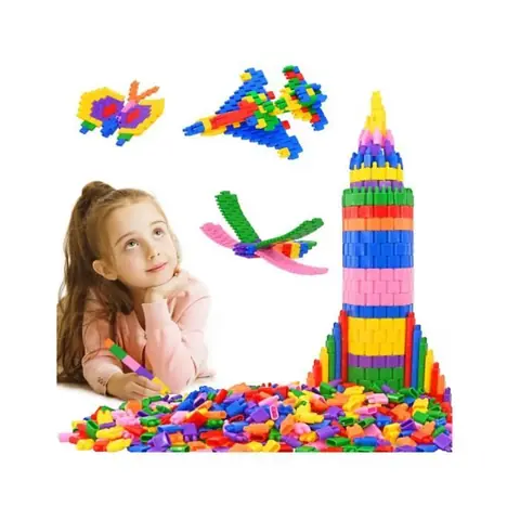 Ensemble de 600 Blocs de Construction pour Enfants - Ensemble de Jeu dapprentissage Ensemble de Jouets