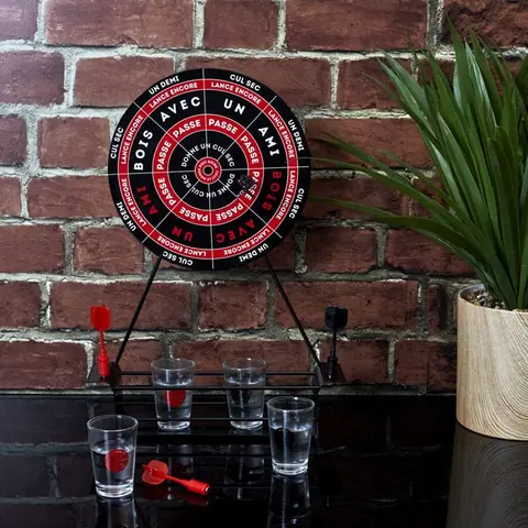 Jeu à Boire - Mister Gadget - Cible - Noir Rouge Blanc