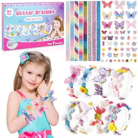 Cadeau Fille 5 6 7 8 9 10 Ans Kit Bracelet Fille Fabrication BijouxCreation BijouxEnfant Jouet Activité Manuelle 5-12 Ans
