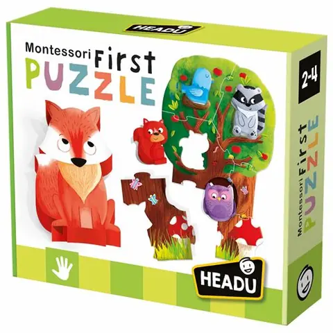 Jeu découverte Headu Mon Premier Puzzle Montessori La Forêt