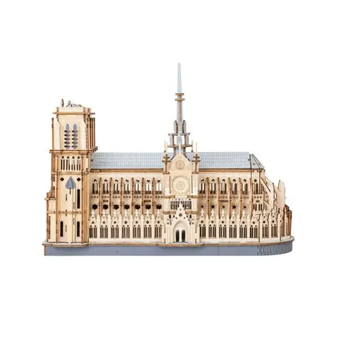 Puzzle 3D en bois à construire - ROBOTIME Cathédrale de Paris cadeaux pour adultes et adolescents