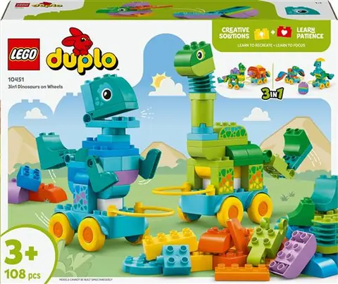 LEGO® DUPLO® Town 10451 Dinosaures sur roues 3-en-1